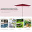 Parasol de marché rectangulaire 6,5 pi x 9,5 pi Heffner-27811515