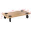 Meuble de rangement de meubles, chariot à roulettes en bois robuste avec roulettes pour réfrigérateur à canapé de piano, articles lourds, peut supporter 500 lb (plateforme 2 pièces de 22,8 po x 11,2 po)