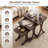 3PCS Nesting Coffee Table, Side Table with Solid Rubber Wood Legs for Living Room