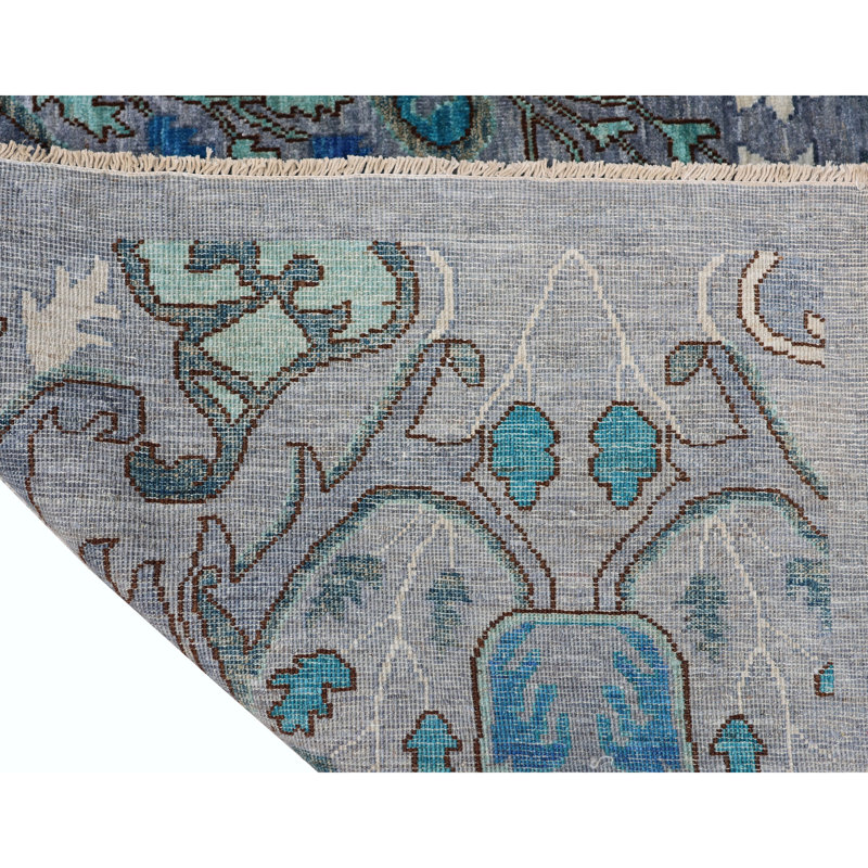 Hand Knotted Wool Area Rug
