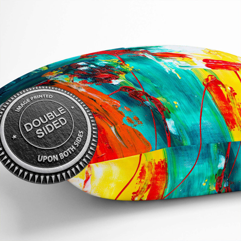 Abstract Square Throw Cushion, 40 x 40 cm