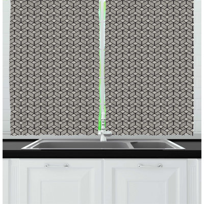 Chevron Tailored Kitchen Curtain