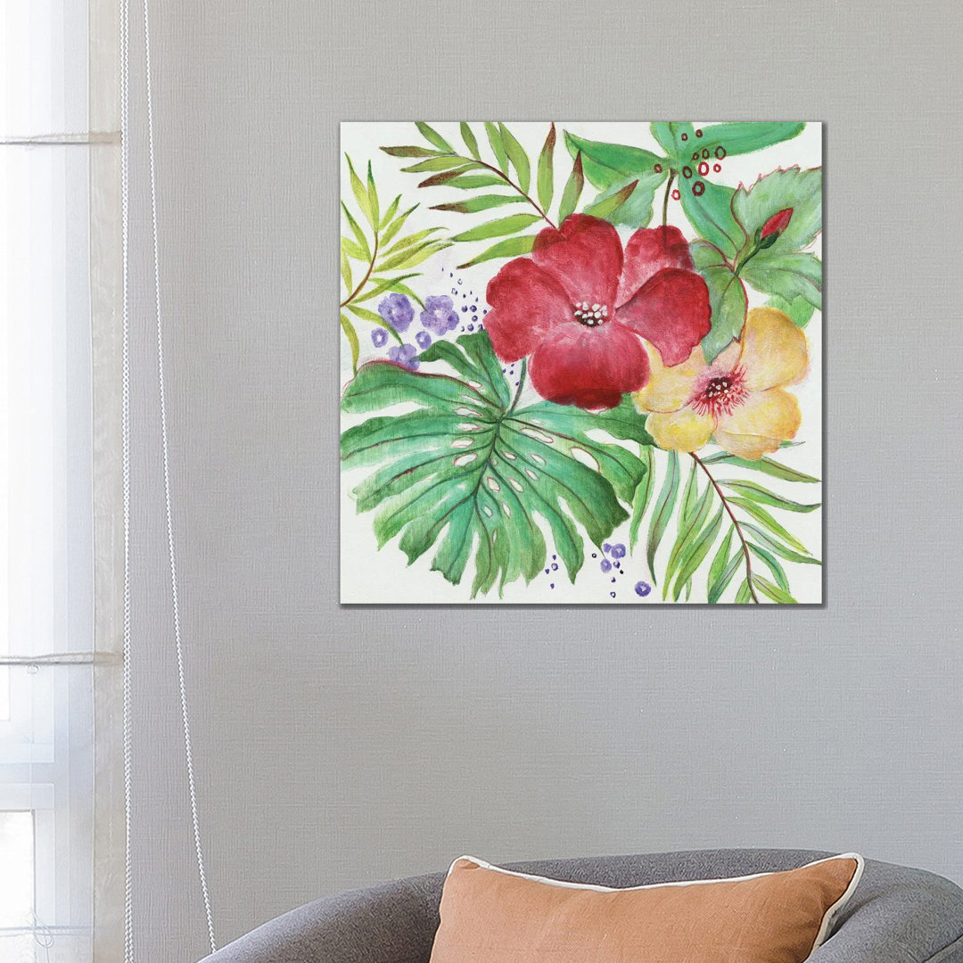 Tropical Blooms von Tava Studios - Giclée auf Leinwand ohne Rahmen