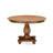 5-piece Dining Room set consists of a Round Kitchen Table and 4 Light Tan Linen Fabric stackable Dining Chair, Antique Walnut Finish.-567763437-593953266-593953267