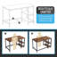 Amiela Metal Base Writing Desk
