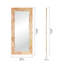 Suna Miroir rectangulaire encadré en marbre de pierre naturelle 35 po x 79 po