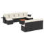 Vidaxl Garden Sofa Set Black