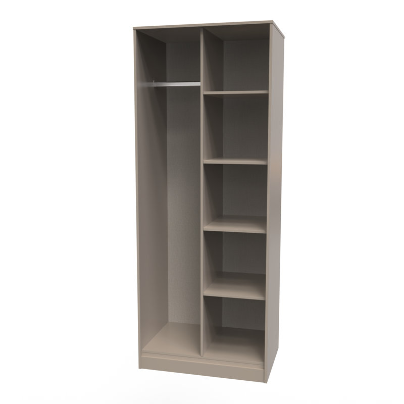 Carnlea Manufactured Wood Wardrobe, Mushroom Matt