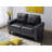 Worthen Modular Loveseat in Faux Leather-1454075470