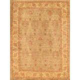 Ferehan Hand Knotted Wool Oriental Area Rug in Gray/Beige/Red