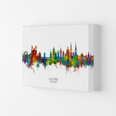 Lucerne Switzerland Skyline by Michael Tompsett - 1 Piece Wall Art