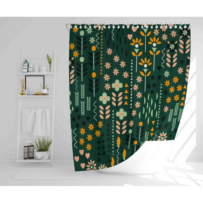Flickinger Polyester Shower Curtain, 168cm H x 168cm W