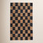 Madalene Tobacco Charcoal Checkered Jute Rug