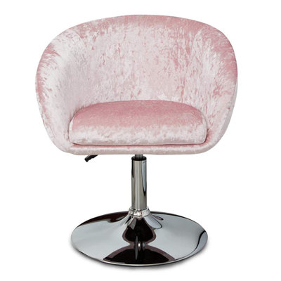 Valerie Vanity Chair with 360 Degree Swivel Vegan Leather Spacious Armed Seat with Adjustable Height