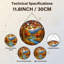 Panneau de vitrail 12 "H Autumn Landscape-1251315855