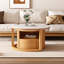 Table basse ronde avec rangement