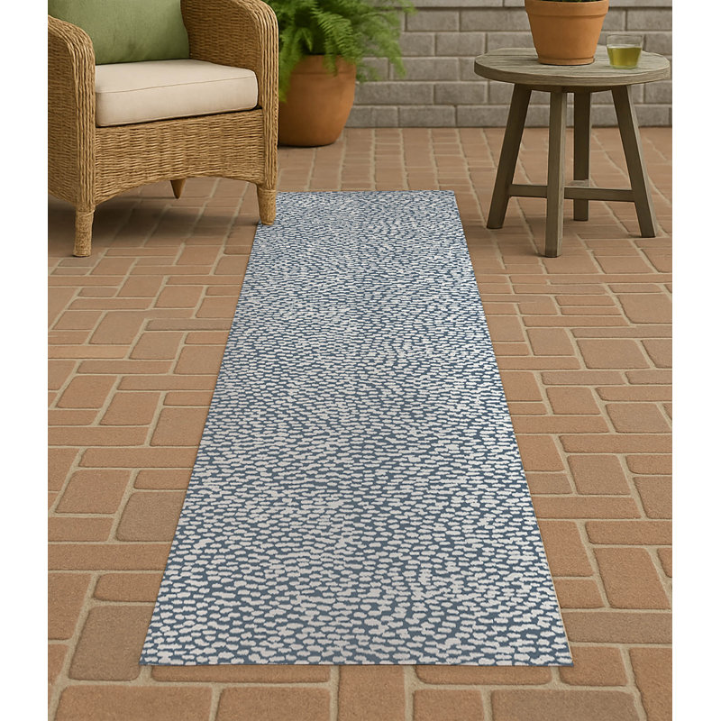 Twinkle Splat Non-Slip Outdoor Rug, Runner 2'6" x 8'
