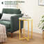 Ensemble de 2 tables d'appoint de table d'appoint 2 pièces de 16 pouces Modern Modern-1446358073