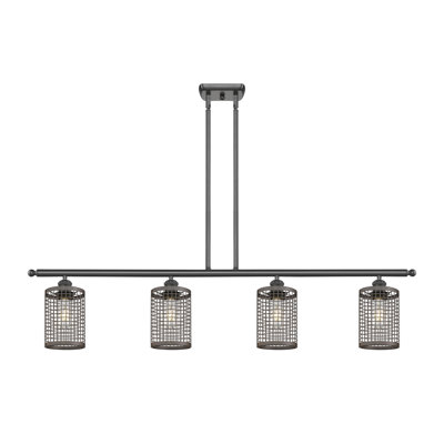 Luminaire suspendu cylindrique à 4 lumières Peraza