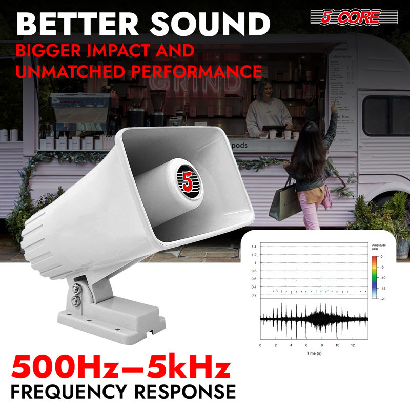 5 paires de haut-parleurs de sonorisation et de sonorisation 200W 200W