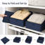 Ensemble de 8 paniers de rangement en tissu - Paniers de rangement pliables en forme de trapèze pour vêtements, jouets, livres, serviettes, solutions de rangement robustes et peu encombrantes-988119021