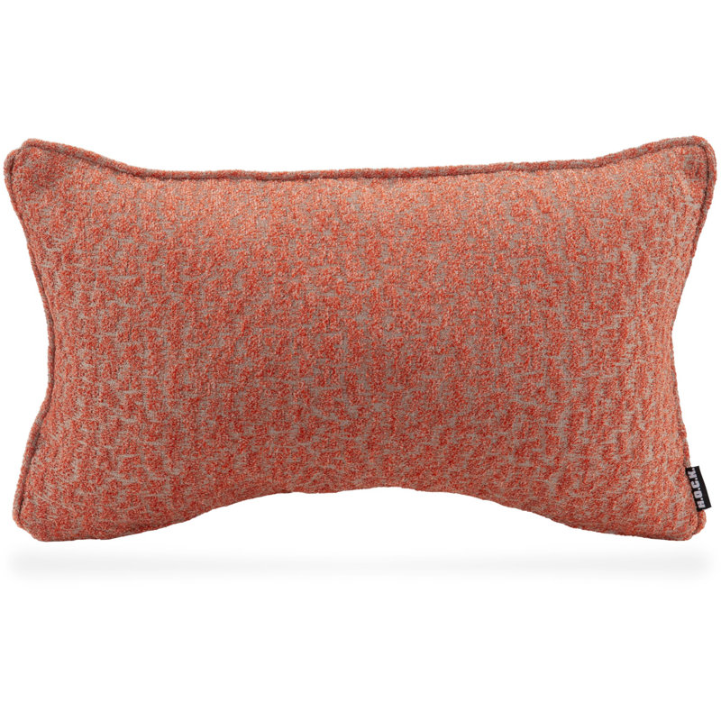 Frozen Love Rectangular Cushion, 30 x 50cm, Orange/Grey