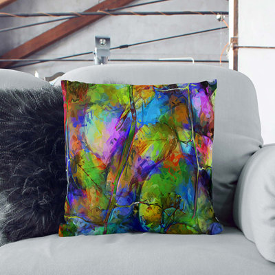 Abstract Square Throw Cushion