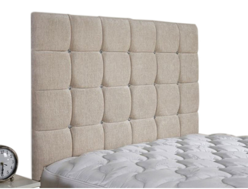 Upholstered Headboard, Aubergine, Double (4'6), Chenille