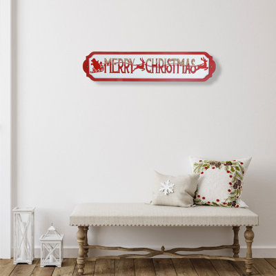 Décoration murale en bois (Joyeux Noël)