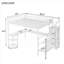 Small Space Bedroom White Finish Metal Queen Size Loft Bed With Integrated Desk, Storage and LED Lighting