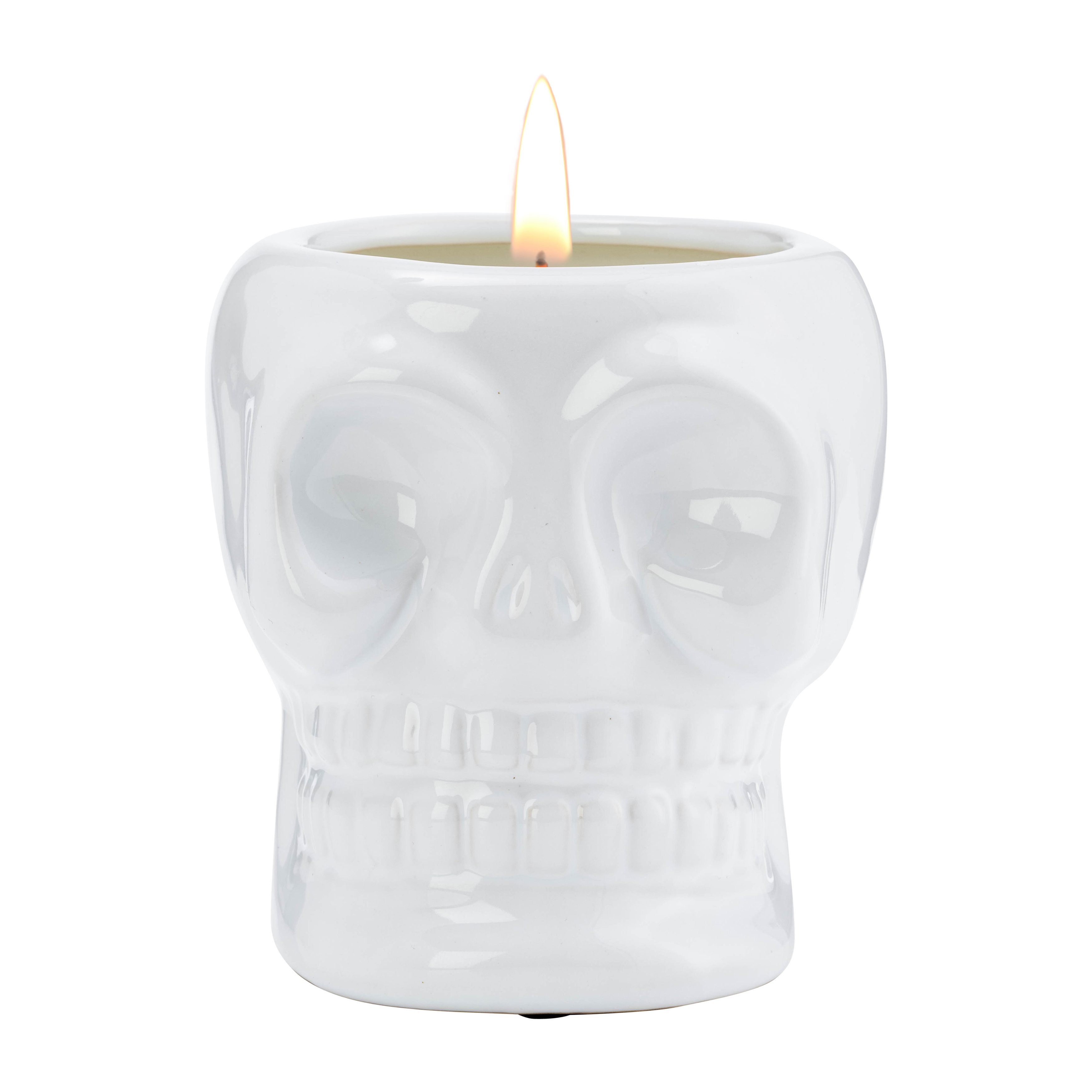 Flameless Skull Candle - Black