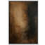 «Dark Brown Abstract Misty Art», reproduction d'art sur toile encadrée-120783703-120783699