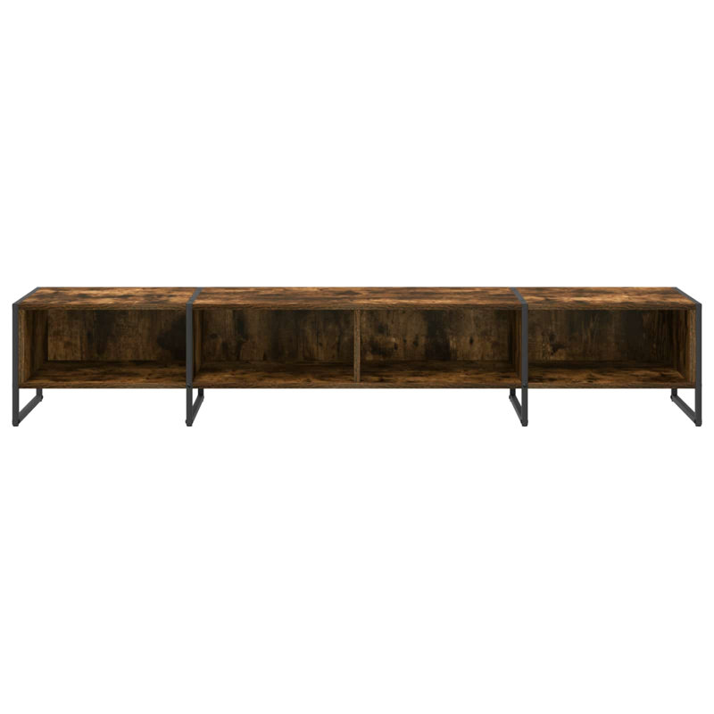 Unfinished TV Stand for TVs up to 77", Smoke Oak