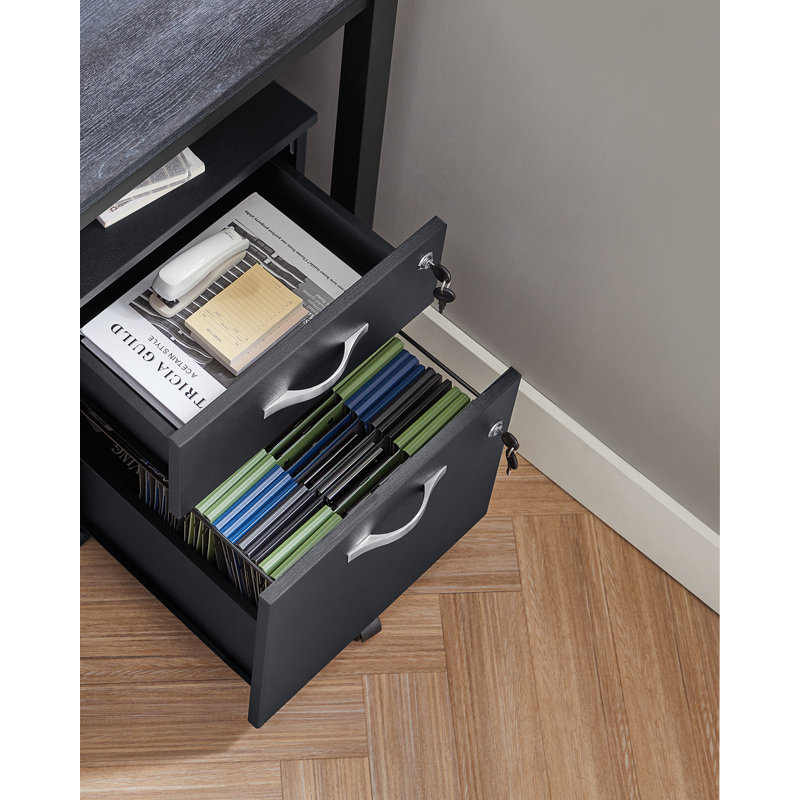 54.4cm Wide 2 -Drawer Mobile File Cabinet