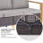 Aldiana 6-Piece Outdoor Conversation Set With Fire Pit Table, 7-Person Wicker Patio Seating With Sofa, Armchairs And Ottomans-413905584-413905585
