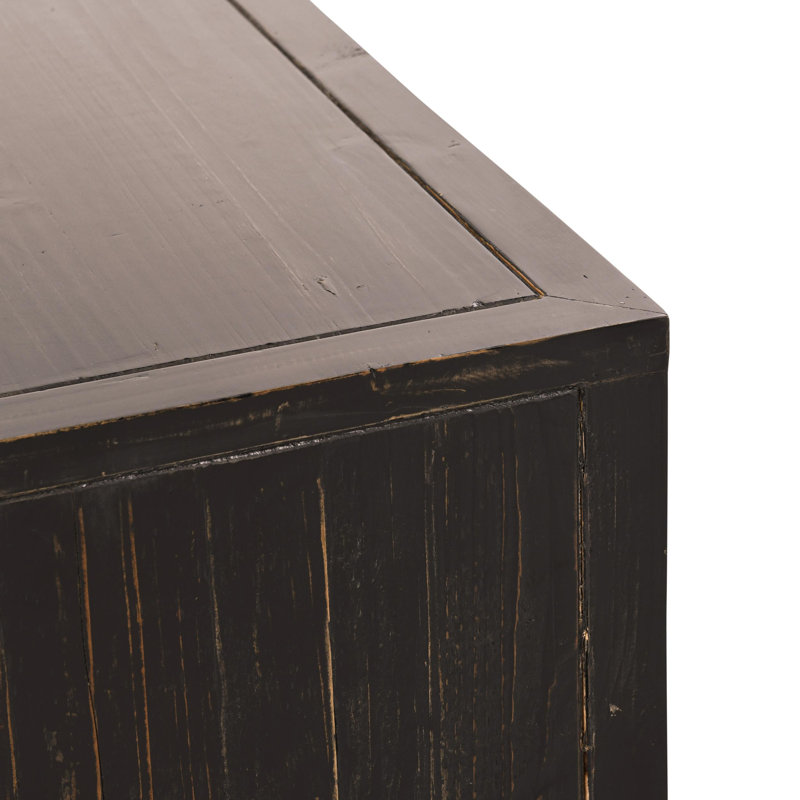 Anton 4-drawer Reclaimed Wood Coffee Table, Black