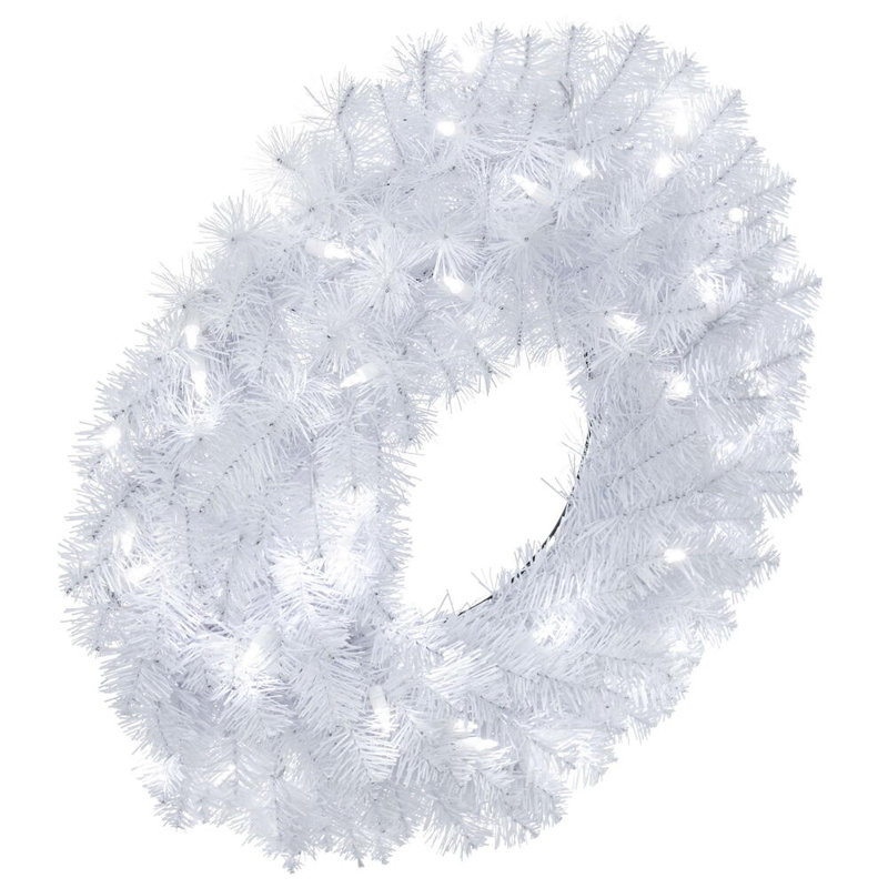 Couronne blanche Alayah, Transparent, H 20 po x l 20 po x P 3 po