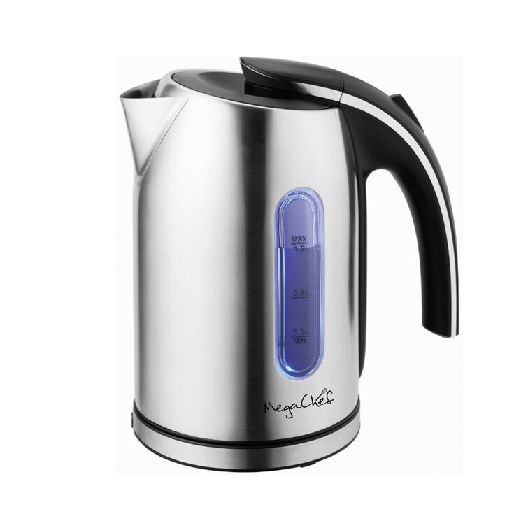 Mega Chef 1.27 Quarts Stainless Steel Electric Tea Kettle