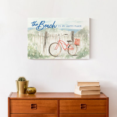 " The Beach Is My Happy Place " Painting