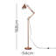 Dilem 168 H cm Swing Arm Floor Lamp-1171297853-1171304148