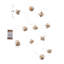 Decorative Paper Folding Honeycomb Ornaments With DIY Garland String, Set Of 12-445001214