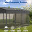 Grand parc d'extérieur pour chien 10 x 10 x 5,6 pi-115999107