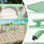 Metal Garden Bistro Set with Stackable Chairs & Square Side Table
