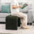 24 Inches Upholstered Waterfall Ottoman Footstool-780777897