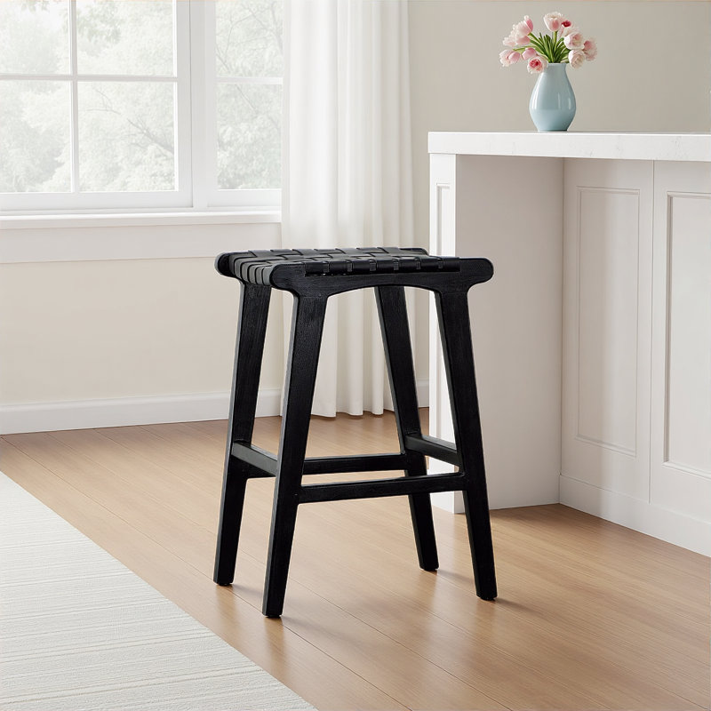Nolhan Valeria Leather Counter Stool