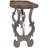 Bradberry Ancient Style Tray Top Coffee Table End Table, Black Legs and Natural Finish