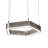 - Light Sparkle Silver LED Geometric Pendant