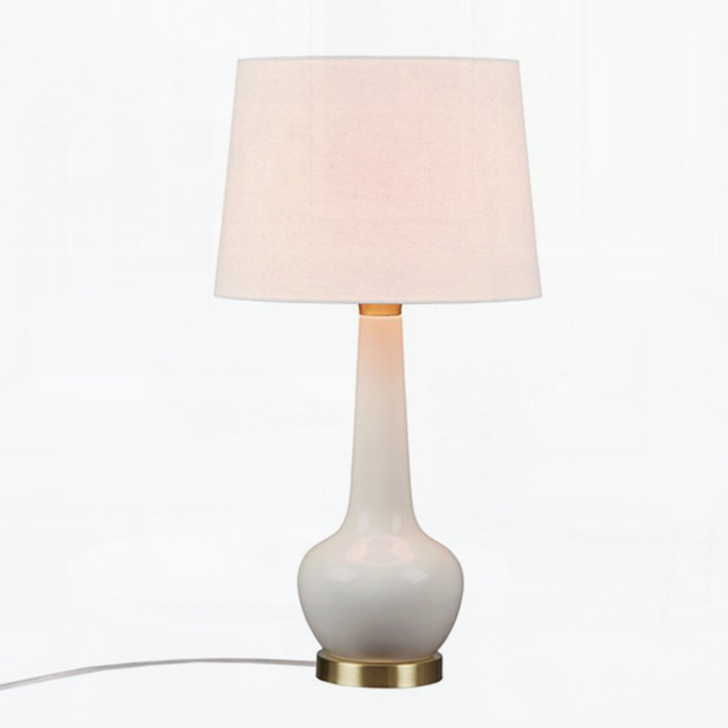 Ceramic Table Lamp, Gray