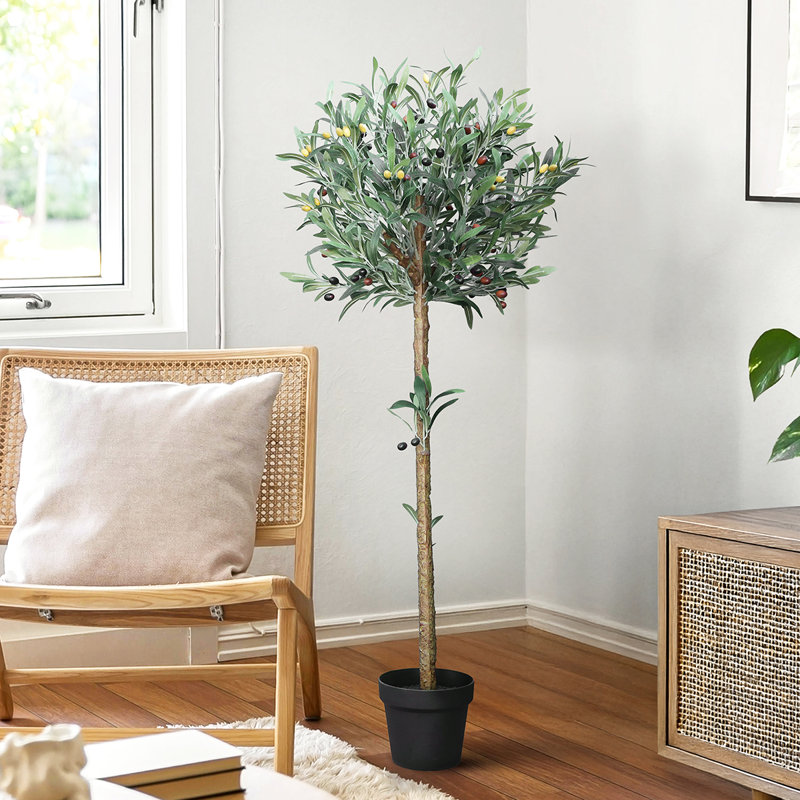 Olive artificielle 48 po en pot
