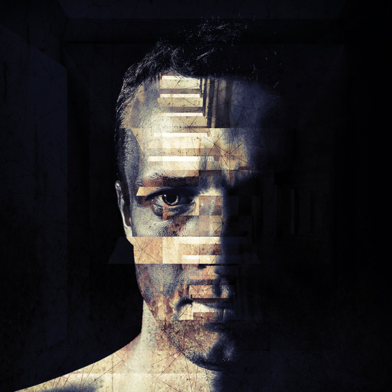 «Grungy Bad Man» par Eugenesergeev - impression sur toile tendue, L 12 po x H 12 po